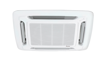 Cassette Air Conditioner - Ceiling Mounted, 3x3 Cassette Type, R-410A, FCQN E-Series (Heat Pump)
